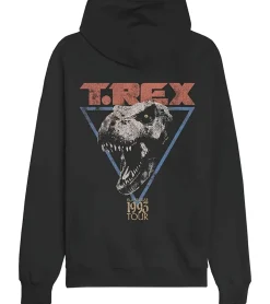 Pullover & Sweater*RE:COVERED X Jurassic Park Herren Kapuzen-Pullover mit 