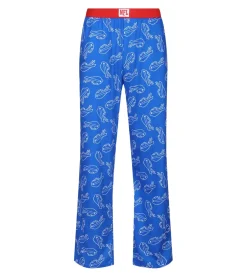 Nachtwäsche & Bademode*RE:COVERED X NFL Buffalo Bills Loungepants Herren Schlafanzug-Hose mit Team-Logo Baumwolle Pyjama-Hose RCNFL1397 Blau