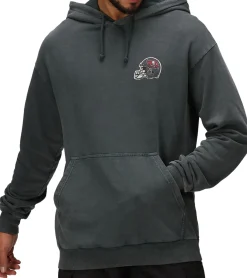 Pullover & Sweater*RE:COVERED X NFL Herren Kapuzen-Pullover mit 窶撒ampa Bay Buccaneers Schriftzug Baumwoll-Hoody Langarm-Shirt RCNFL1316C Grau