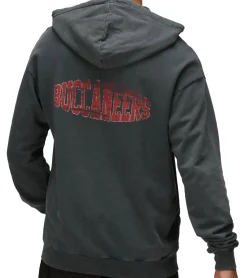 Pullover & Sweater*RE:COVERED X NFL Herren Kapuzen-Pullover mit 窶撒ampa Bay Buccaneers Schriftzug Baumwoll-Hoody Langarm-Shirt RCNFL1316C Grau