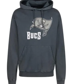 Pullover & Sweater*RE:COVERED X NFL Herren Kapuzen-Pullover mit 窶撒ampa Bay Buccaneers Logo Baumwoll-Hoody Langarm-Shirt RCNFL1318C Grau