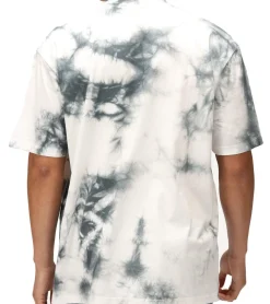 T-Shirts & Tank Tops*RE:COVERED X NFL Herren T-Shirt New Orleans Saints Logo-Schriftzug Baumwoll-Shirt Rundhals-Shirt RCNFL1395 Grau