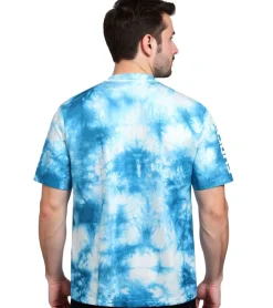 T-Shirts & Tank Tops*RE:COVERED X NFL Herren T-Shirt mit Philadelphia Eagles Print Baumwoll-Shirt Rundhals-Shirt RCNFL1393 Blau/Weiß