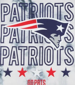 T-Shirts & Tank Tops*RE:COVERED X NFL Herren T-Shirt mit New England Patriots Print Baumwoll-Shirt Rundhals-Shirt RCNFL1382 Blau