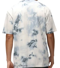 T-Shirts & Tank Tops*RE:COVERED X NFL Herren T-Shirt mit New England Patriots Print Baumwoll-Shirt Rundhals-Shirt RCNFL1382 Blau