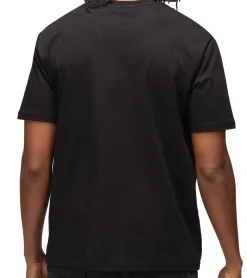 T-Shirts & Tank Tops*RE:COVERED X NFL Jets Herren T-Shirt mit Logo-Schriftzug Baumwoll-Shirt Rundhals-Shirt MMNFL1188 Schwarz