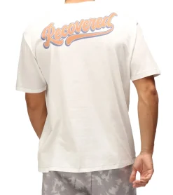 Große Größen|T-Shirts & Tank Tops*RE:COVERED X NFL New England Patriots Herren T-Shirt mit World Champions-Print Baumwoll-Shirt RCNFL1561 Ecru-Weiß