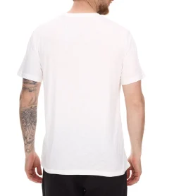 T-Shirts & Tank Tops*RE:COVERED X NFL New England Patriots Herren T-Shirt mit Logo-Print Baumwoll-Shirt Rundhals-Shirt PCNFL920 Ecru-Weiß