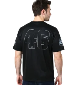 T-Shirts & Tank Tops*RE:COVERED X NFL San Francisco 49érs Herren Trikot mit Logo-Print und Rückennummer Mesh-Shirt RCNFL1552A Schwarz