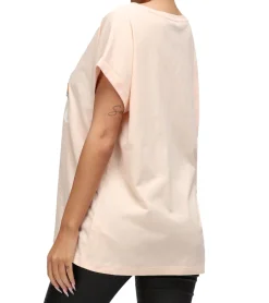 Tops & T-Shirts*RE:COVERED X nickelodeon Damen T-Shirt mit Garfield Flower Power-Print Baumwoll-Shirt Rundhals-Shirt RCVCM596 Rosa