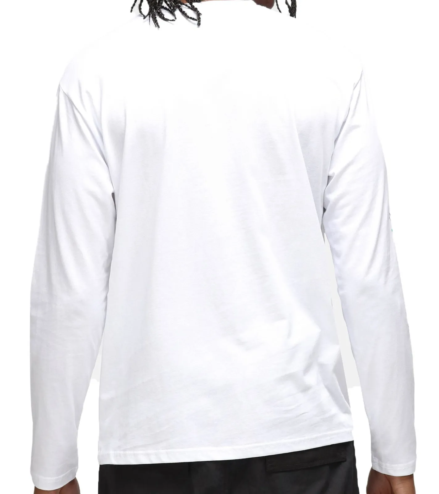 T-Shirts & Tank Tops|Pullover & Sweater*RE:COVERED X nickelodeon Herren Langarm-Shirt SpongeBob Schwammkopf Design Baumwoll-Pullover Rundhals-Shirt MMVCM199 Weiß