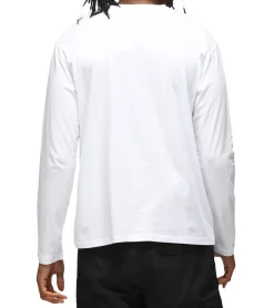 Pullover & Sweater*RE:COVERED X nickelodeon Herren Langarm-Shirt SpongeBob Schwammkopf Design Baumwoll-Pullover Rundhals-Shirt MMVCM272 Weiß