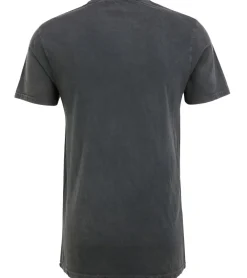 T-Shirts & Tank Tops*RE:COVERED X PINK FLOYD Herren Baumwoll-Shirt mit Schriftzug Alltags-Shirt mit farblichen Akzenten Kurzarm-Shirt T-Shirt PCPER455 Grau