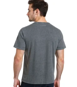 T-Shirts & Tank Tops*RE:COVERED X Ramones Herren T-Shirt mit Logo-Print Baumwoll-Shirt Rundhals-Shirt MMMERCT136 Grau