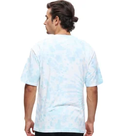 T-Shirts & Tank Tops*RE:COVERED X SEGA Herren T-Shirt mit Sonic-Print Baumwoll-Shirt Rundhals-Shirt RCSEGA552 Blau/Weiß