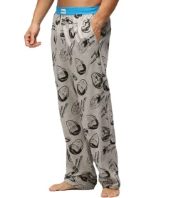 Nachtwäsche & Bademode*RE:COVERED X Star Trek Loungepants Herren Schlafanzug-Hose mit Star-Trek-Print Baumwolle Pyjama-Hose RCVCM652 Grau