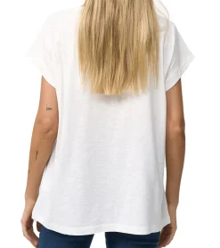 Tops & T-Shirts*RE:COVERED X STAR WARS Damen T-Shirt mit Rebels Manga-Print Baumwoll-Shirt Kurzarm-Shirt MMSTW2395 Ecru-Weiß