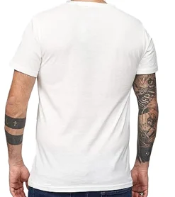 T-Shirts & Tank Tops*RE:COVERED X STAR WARS Herren T-Shirt mit Jaba Group Print Baumwoll-Shirt Kurzarm-Shirt MMSTW2321 Ecru-Weiß