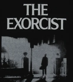 Pullover & Sweater|T-Shirts & Tank Tops*RE:COVERED X THE EXORCIST FILM Herren Shirt mit Foto-Print langärmliges Baumwoll-Shirt Rundhals-Shirt RCWARN560 Schwarz