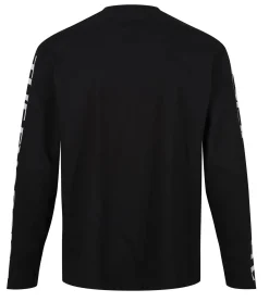 Pullover & Sweater|T-Shirts & Tank Tops*RE:COVERED X THE EXORCIST FILM Herren Shirt mit Foto-Print langärmliges Baumwoll-Shirt Rundhals-Shirt RCWARN560 Schwarz