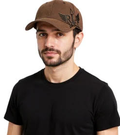 Caps & Mützen*BioworldMerch Red Jumpsuit Apparatus Unisex Trucker-Cap Rock-Band Base-Cap mit RJA-Wing-Logo TC110825RJA Braun