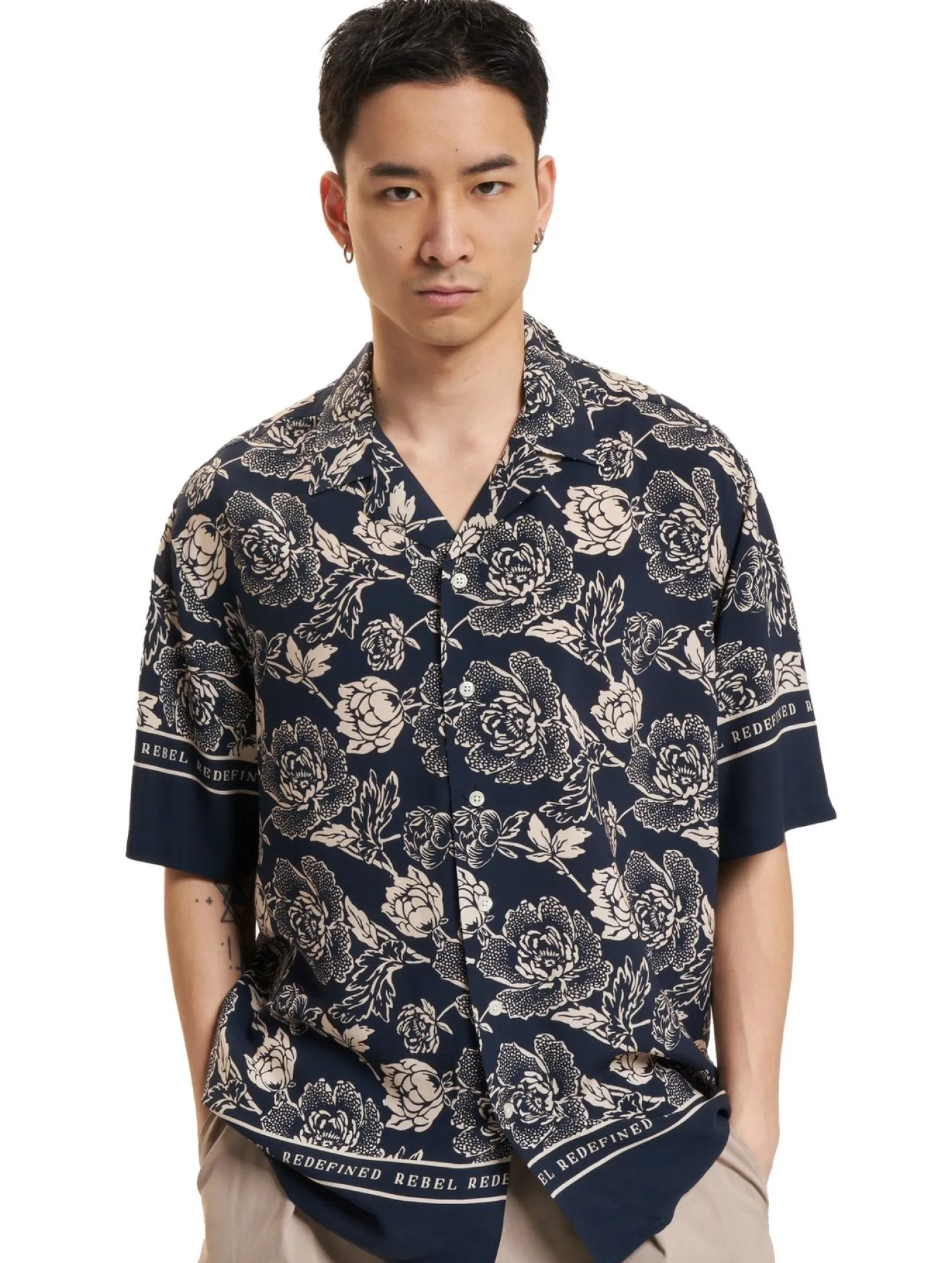 Hemden & Poloshirts*REDEFINED REBEL Dave Hemden navy flower