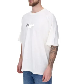 T-Shirts & Tank Tops*REDEFINED REBEL Herren Baumwoll-Shirt Kurzarm-Shirt T-Shirt mit Marken-Schriftzug 211158 Beige