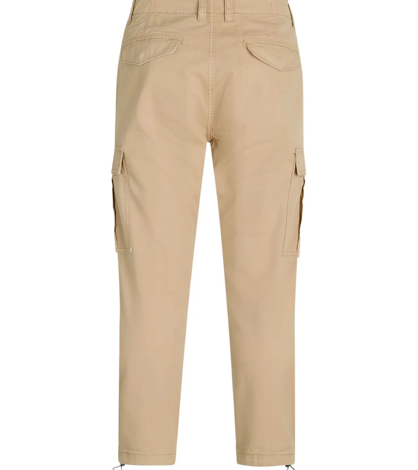 Jeans & Hosen*REDEFINED REBEL Jolan Herren Cargo-Hose im Utility-Look Anti Fit Baumwoll-Hose Ankle-Stil mit Tunnelzug am Beinende 226027 Beige