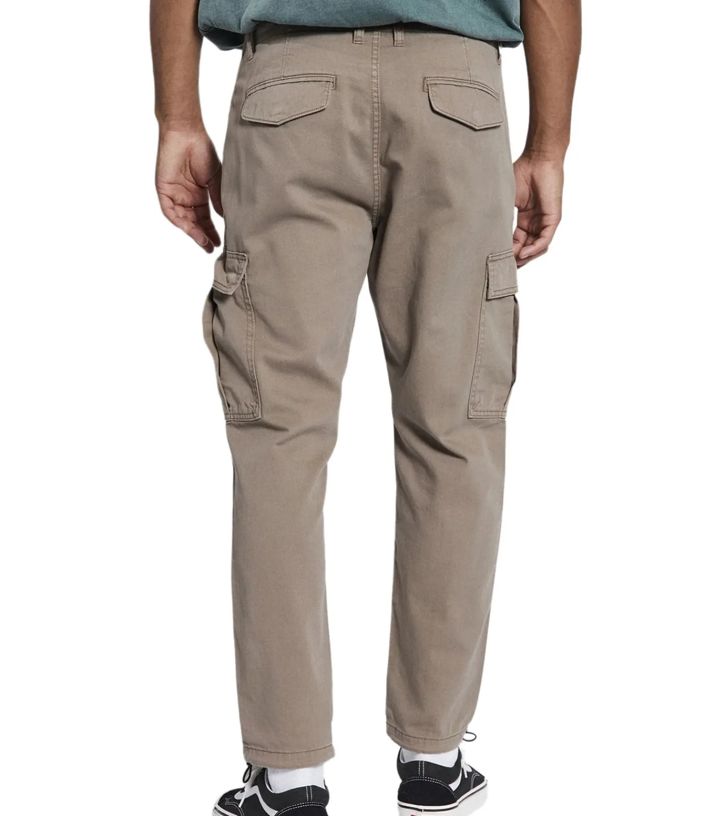 Jeans & Hosen*REDEFINED REBEL Jolan Herren Cargo-Hose im Utility-Look Anti Fit Baumwoll-Hose Ankle-Stil mit Tunnelzug am Beinende 226027 Camouflage, Braun, Beige, Grün