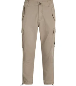 Jeans & Hosen*REDEFINED REBEL Jolan Herren Cargo-Hose im Utility-Look Anti Fit Baumwoll-Hose Ankle-Stil mit Tunnelzug am Beinende 226027 Camouflage, Braun, Beige, Grün