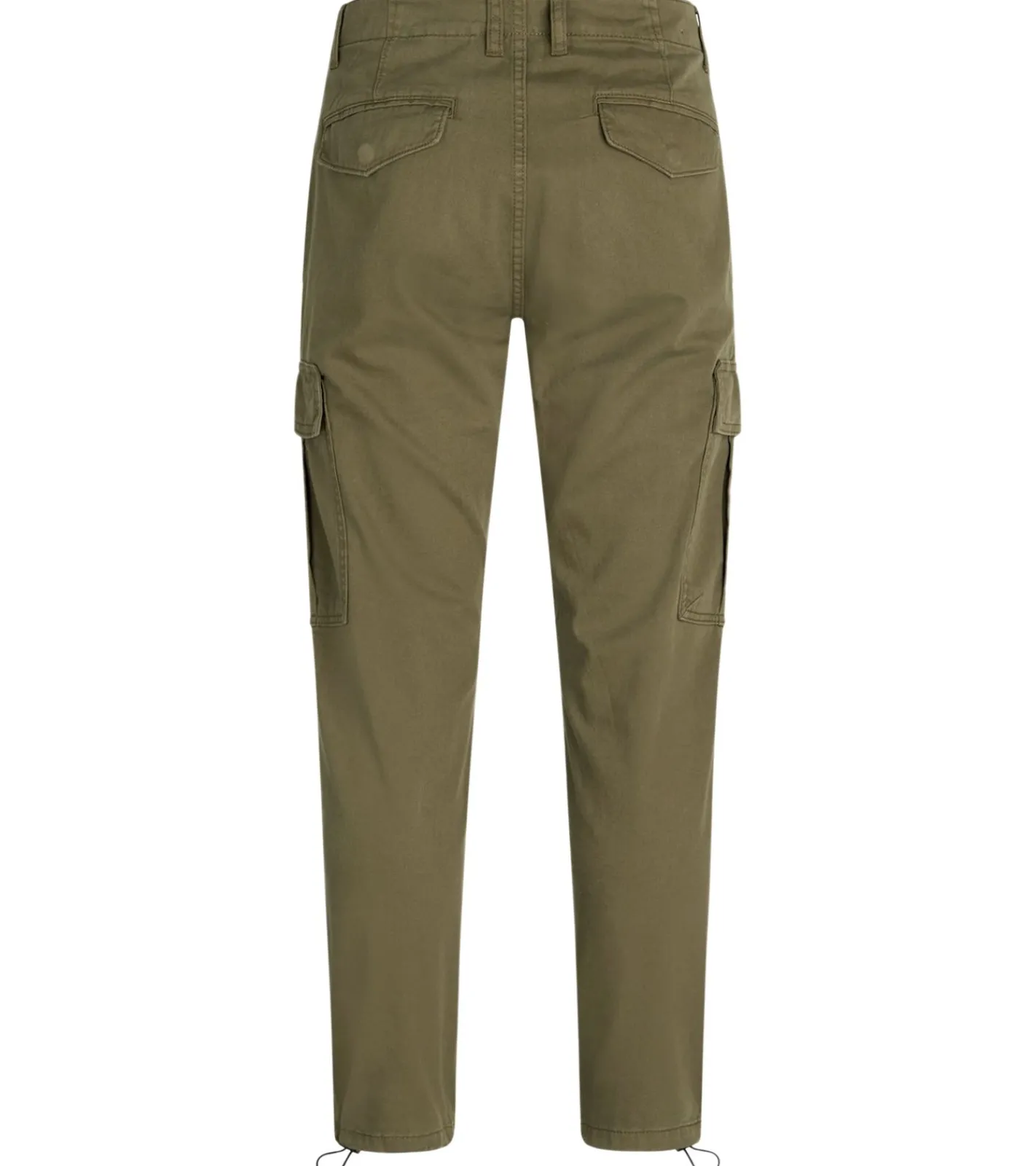 Jeans & Hosen*REDEFINED REBEL Jolan Herren Cargo-Hose im Utility-Look Anti Fit Baumwoll-Hose Ankle-Stil mit Tunnelzug am Beinende 226027 Oliv-Grün