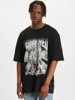 T-Shirts & Tank Tops*REDEFINED REBEL Kian Boxy Fit T-Shirts schwarz