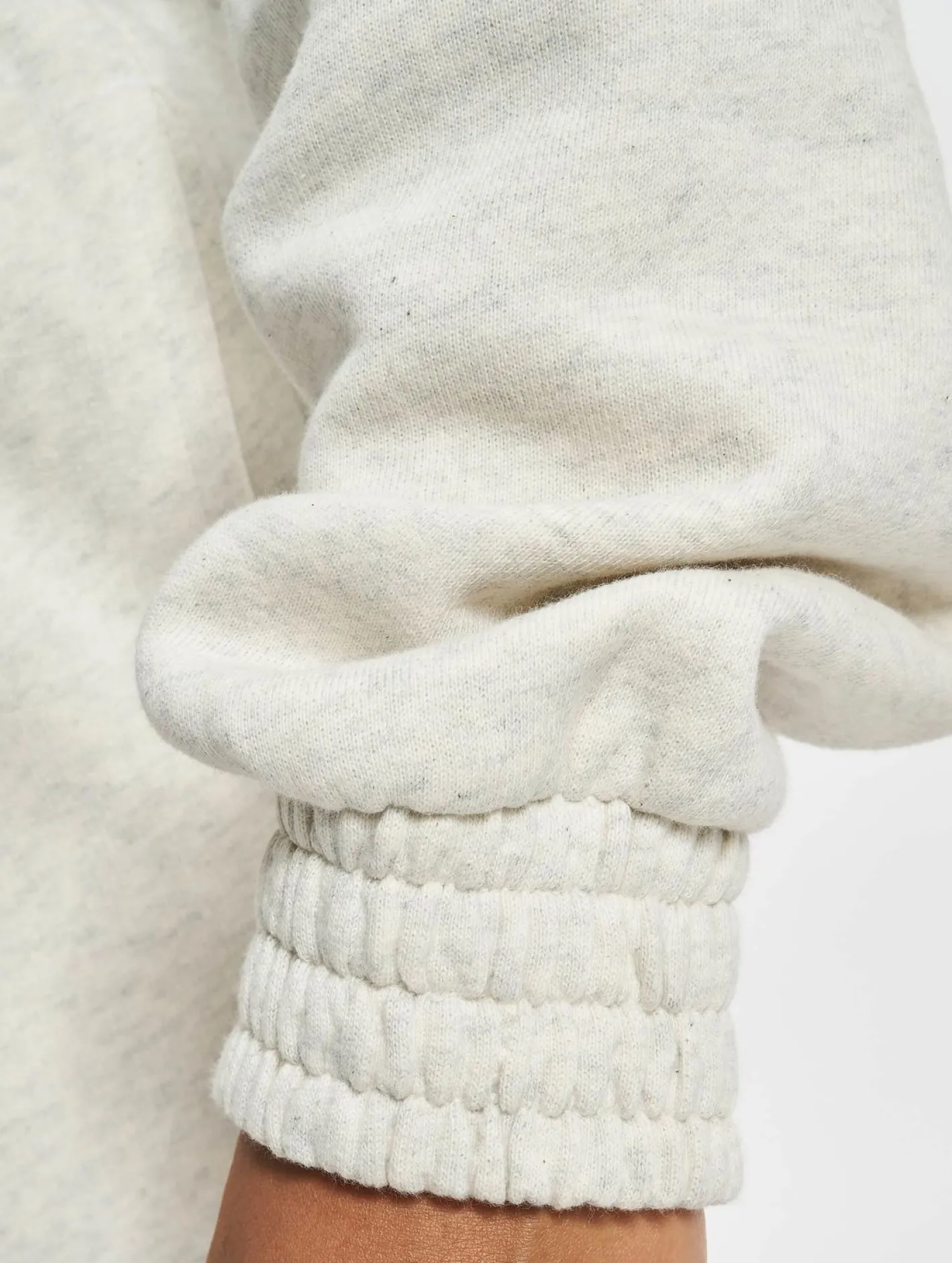 Sweater & Pullover*Reebok Cl Ae Ft Coverup Sweatshirt wolkenweiß meliert