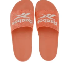 Zehentrenner & Sandalen*Reebok FULGERE Sommer-Sandalen Badelatschen mit Logo-Aufdruck FX3085 Rosa/Weiß