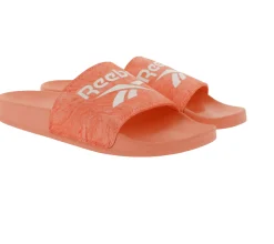 Zehentrenner & Sandalen*Reebok FULGERE Sommer-Sandalen Badelatschen mit Logo-Aufdruck FX3085 Rosa/Weiß