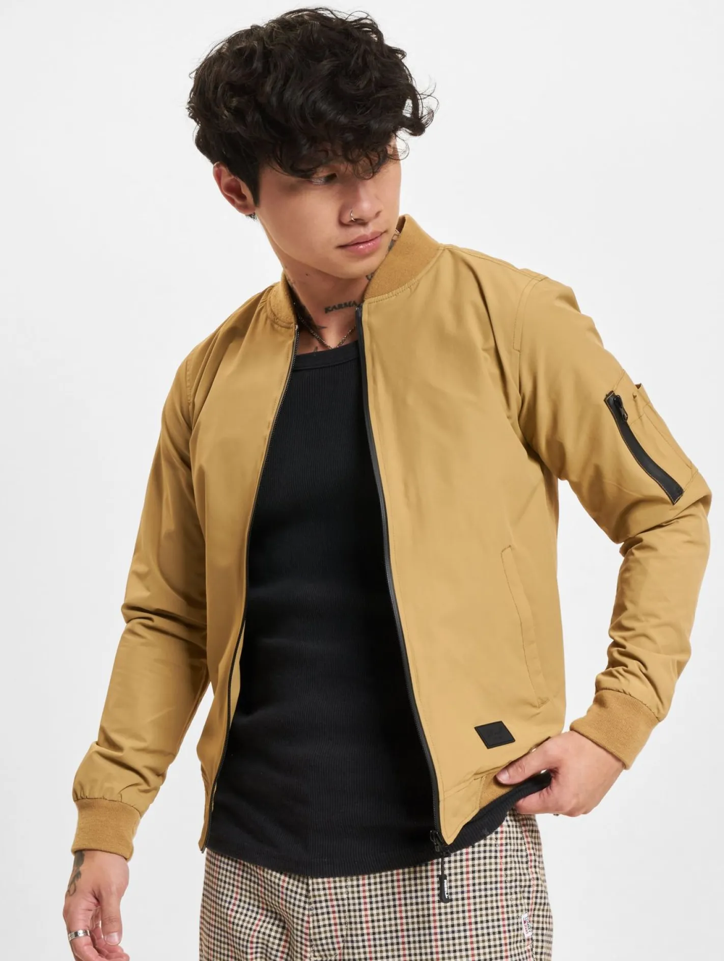 Jacken & Mäntel*Reell Technical Flight Jacke dark sand