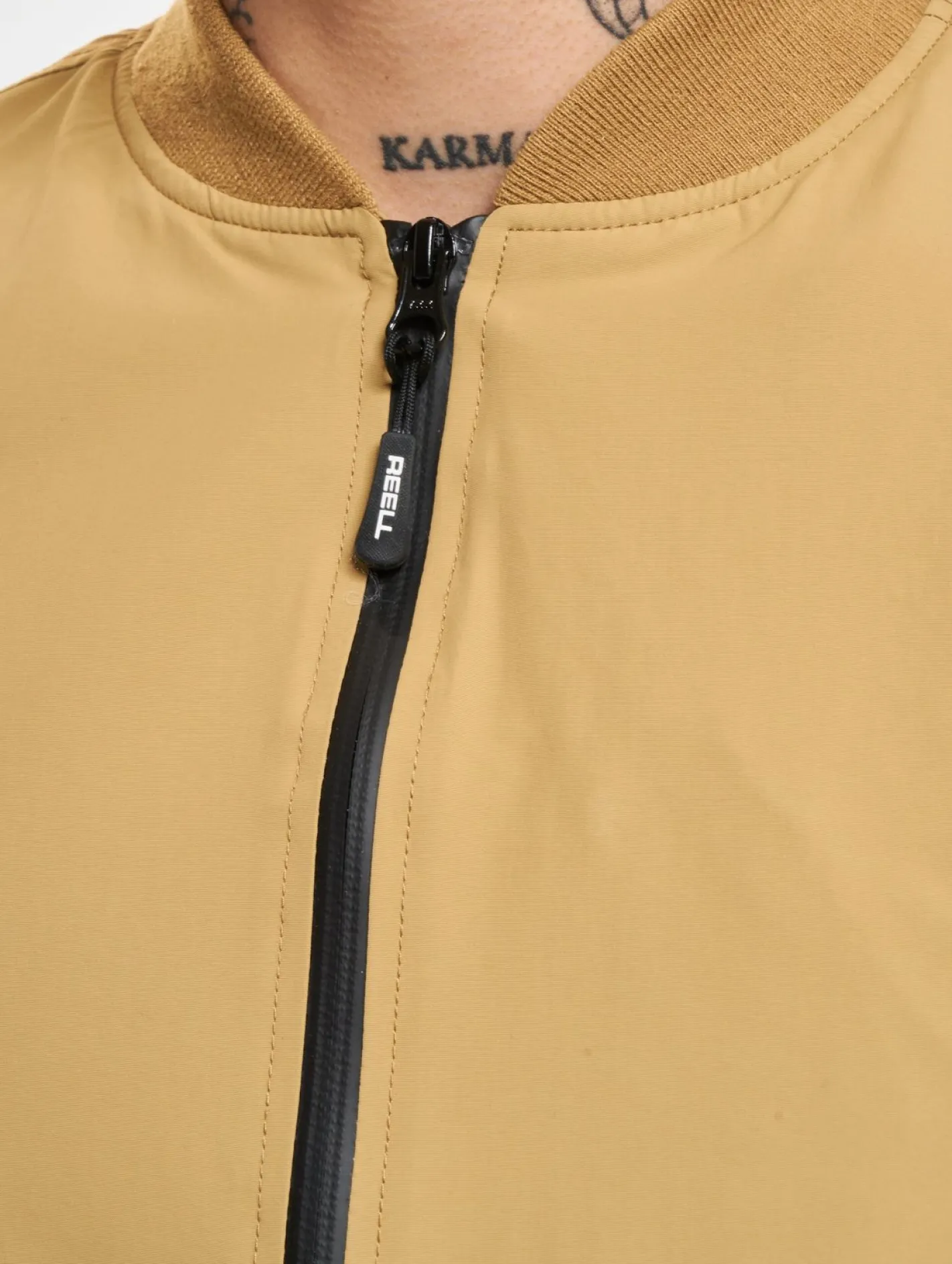 Jacken & Mäntel*Reell Technical Flight Jacke dark sand