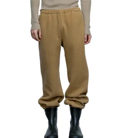 Jogginghosen & Fitnessmode*RIER Herren Fleece-Hose nachhaltige Freizeit-Jogger aus Wolle Homewear Beige