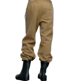 Jogginghosen & Fitnessmode*RIER Herren Fleece-Hose nachhaltige Freizeit-Jogger aus Wolle Homewear Beige