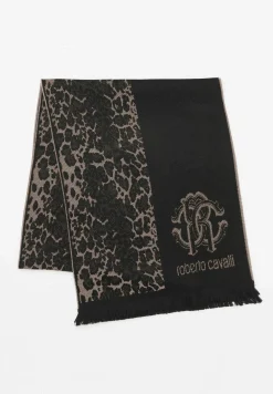 Handschuhe & Schals*roberto cavalli Schal Schwarz/Beige