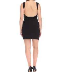 Kleider*ROCKUPY Damen Mini-Kleid ärmelloses Sommer-Kleid Baumwoll-Kleid PRW20-041001 Schwarz