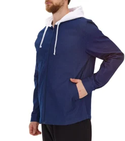 Jacken & Mäntel*ROCKUPY Herren Denim-Jacke mit Baumwollanteil Übergangs-Jacke mit Kapuze RPM20_040201 Dunkelblau