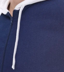 Jacken & Mäntel*ROCKUPY Herren Denim-Jacke mit Baumwollanteil Übergangs-Jacke mit Kapuze RPM20_040201 Dunkelblau