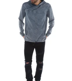 Pullover & Sweater*ROCKUPY Herren Hoodie Baumwoll-Pullover mit Kapuze Alltags-Pulli 393630 Grau