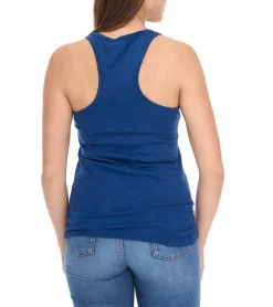 Tops & T-Shirts*ROCKUPY Neoh Damen Tank-Top mit Totenkopf-Print Baumwoll-Shirt Sommer-Shirt 218006 Dunkelblau