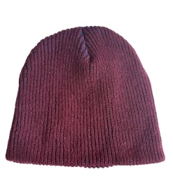 Caps & Mützen*BioworldMerch Rolling Stones Beanie kuschelige Frühlings-Mütze gemütlicher Strick-Beanie Fan-Artikel KC100589RST Weinrot/Blau