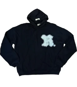 Pullover & Sweater*ROUGH. Herren Hoody mit Kapuze Baumwoll-Pullover Kapuzen-Pullover Schwarz