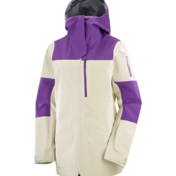 Camping & Outdoor|Mäntel & Jacken*Salomon Damen Hardshelljacken Regenjacken Stance 3L Jacke Violett