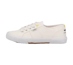 Sneaker & Turnschuhe*Sansibar Damen Sneaker stylische Low-Top Turnschuhe mit Schnürung 1073212 Weiß