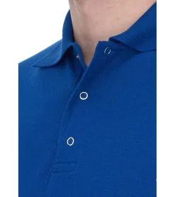 Hemden & Poloshirts*SANTINO Cws Herren schlichtes Polo-Shirt mit Baumwollanteil Kurzarm-Shirt Blau